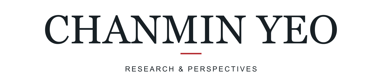 Chanmin YEO — Research & Perspectives